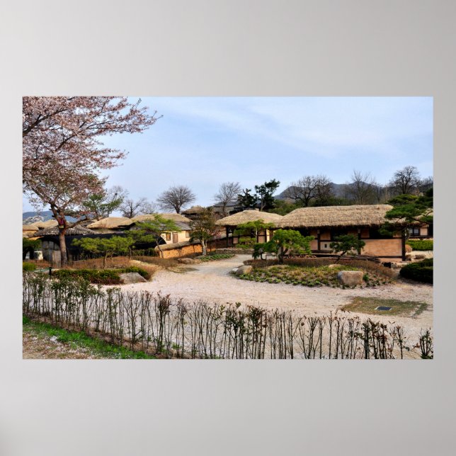 Póster Diseñado con una fotografía de Corea del Sur, impr (Frente)