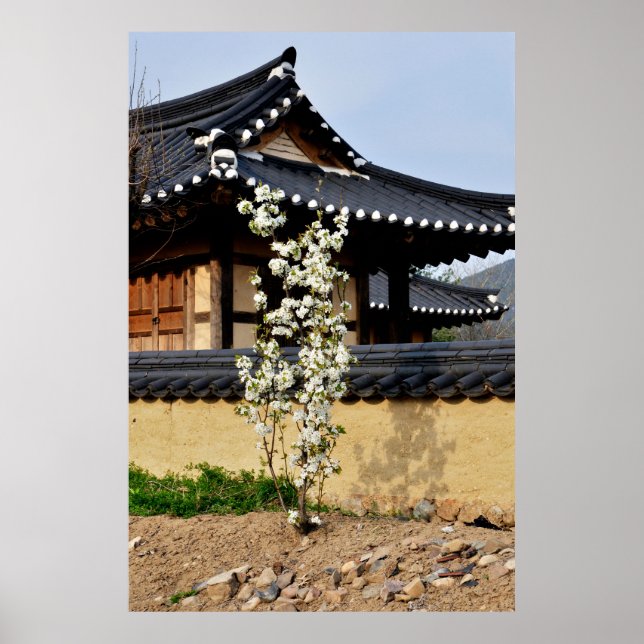 Póster Diseñado con una fotografía de Corea del Sur, impr (Frente)