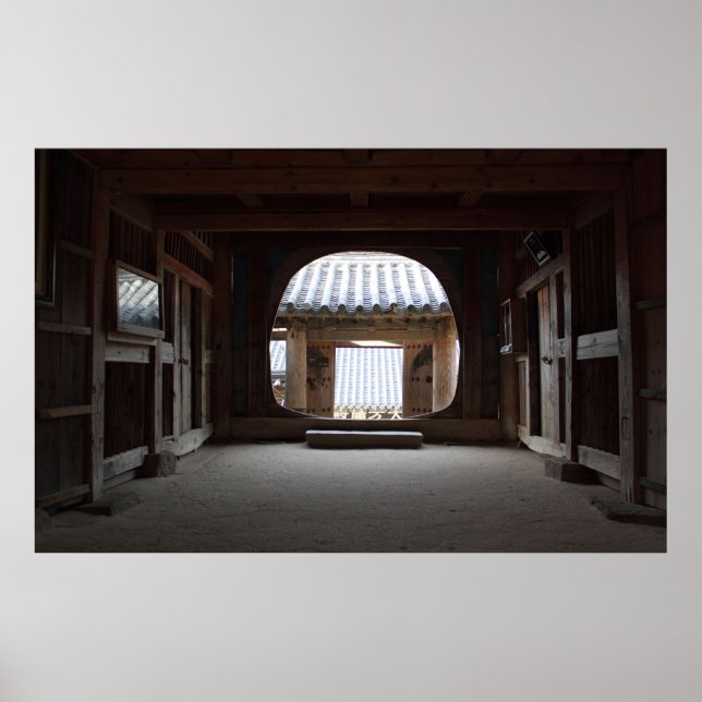 Póster Diseñado con una fotografía de Corea del Sur, impr (Frente)