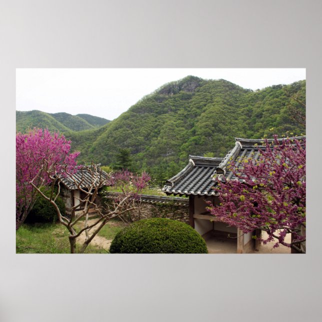 Póster Diseñado con una fotografía de Corea del Sur, impr (Frente)