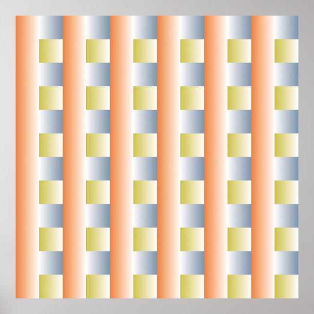 Póster Diseñador de patrones de repetición de gradiente d (Frente)