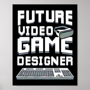 Póster Diseñador de videojuegos para niños Chicas 1