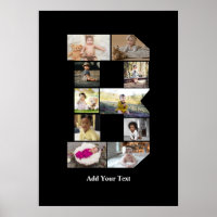 Diseñar su propia letra B Collage de fotos