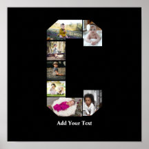 Diseñar su propia letra C Collage de fotos