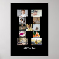 Diseñar su propia letra Collage de fotos H