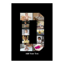 Diseñar su propia letra D Collage de fotos
