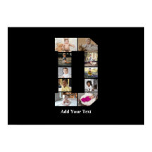 Diseñar su propia letra D Collage de fotos