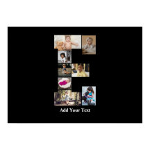 Diseñar su propia letra E Collage de fotos