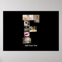 Diseñar su propia letra F Collage de fotos