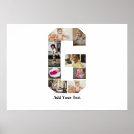 Póster Diseñar su propia letra G Collage de fotos