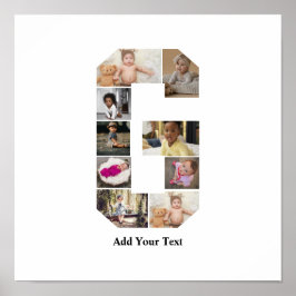 Póster Diseñar su propia letra G Collage de fotos