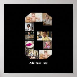 Póster Diseñar su propia letra G Collage de fotos