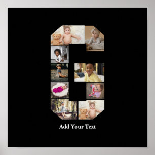 Póster Diseñar su propia letra G Collage de fotos
