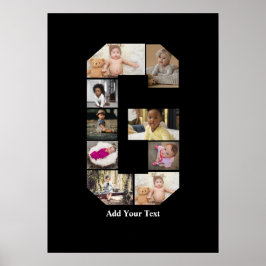Póster Diseñar su propia letra G Collage de fotos