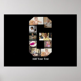 Póster Diseñar su propia letra G Collage de fotos