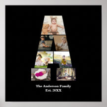 Diseñar su propia letra un Collage de fotos