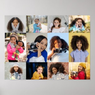 Póster Diseñar su propio Collage de fotos 12