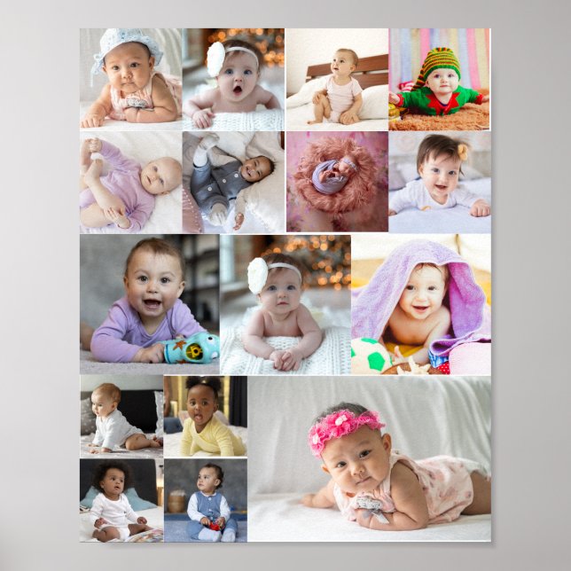 Póster Diseñar su propio Collage de fotos 16 (Frente)