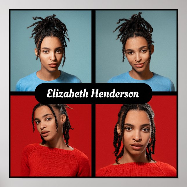 Póster Diseñar su propio Collage de fotos 4 (Frente)