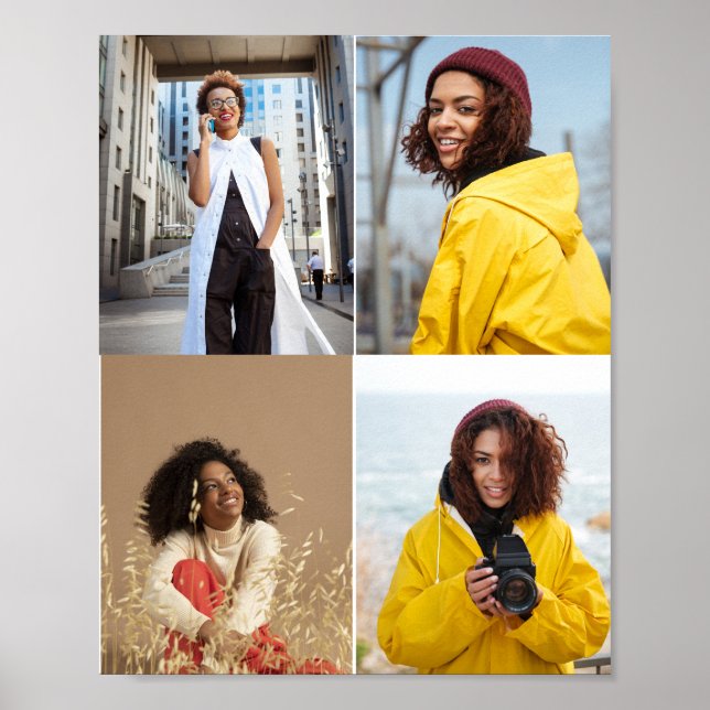 Póster Diseñar su propio Collage de fotos 4 (Frente)