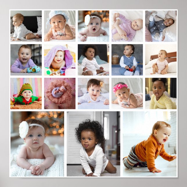 Póster Diseñar su propio Collage de fotos de 18 (Frente)