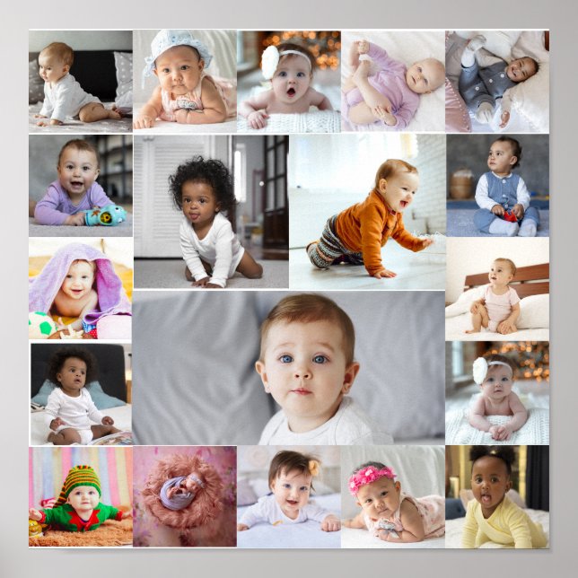 Póster Diseñar su propio Collage de fotos de 19 (Frente)