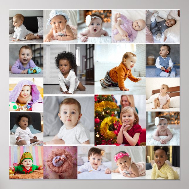 Póster Diseñar su propio Collage de fotos de 20 (Frente)