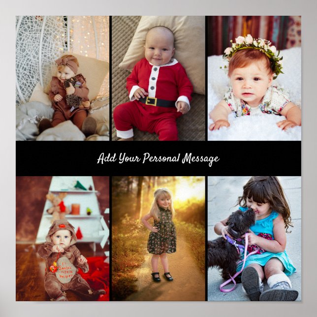 Póster Diseñar su propio Collage de fotos de 6 (Frente)