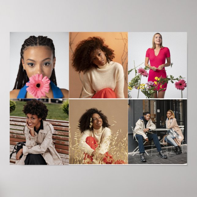 Póster Diseñar su propio Collage de fotos de 6 (Frente)