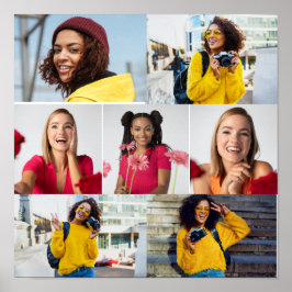 Póster Diseñar su propio Collage de fotos de 7