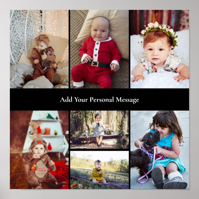 Póster Diseñar su propio Collage de fotos de 7 (Frente)