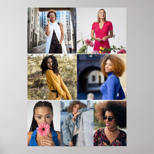 Póster Diseñar su propio Collage de fotos de 7 (Frente)