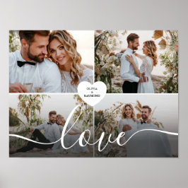 Póster Diseñar tu propia fotografía del Collage de amor
