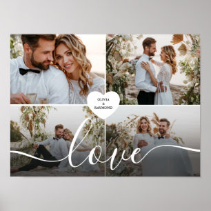 Póster Diseñar tu propia fotografía del Collage de amor