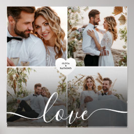 Póster Diseñar tu propia fotografía del Collage de amor
