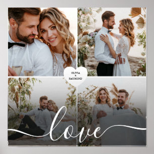 Póster Diseñar tu propia fotografía del Collage de amor
