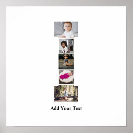 Póster Diseñar tu propia letra I Collage de fotos