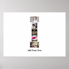 Póster Diseñar tu propia letra I Collage de fotos