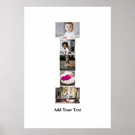 Póster Diseñar tu propia letra I Collage de fotos
