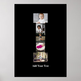Póster Diseñar tu propia letra I Collage de fotos