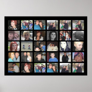 Póster Diseñe su propio collage de fotos de Instagram de
