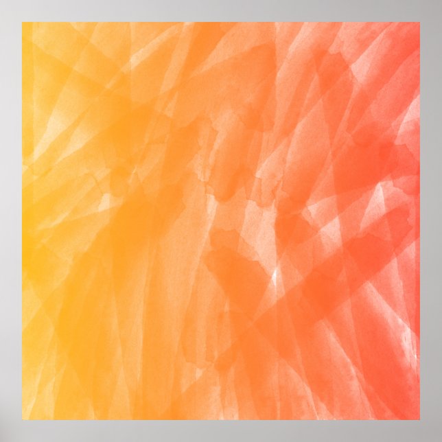 Póster Diseño abstracto de acuarela (Frente)