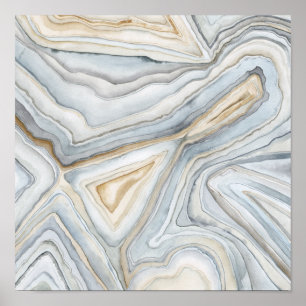 Póster Diseño abstracto de color gris
