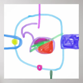Póster Diseño abstracto de juegos