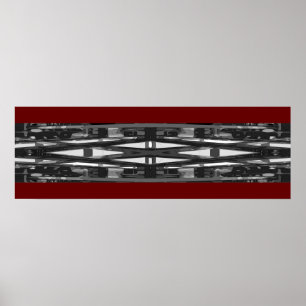 Póster Diseño abstracto de la foto; 12x36 "