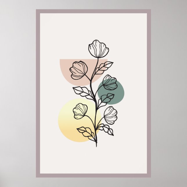 Póster Diseño abstracto de moda (Frente)