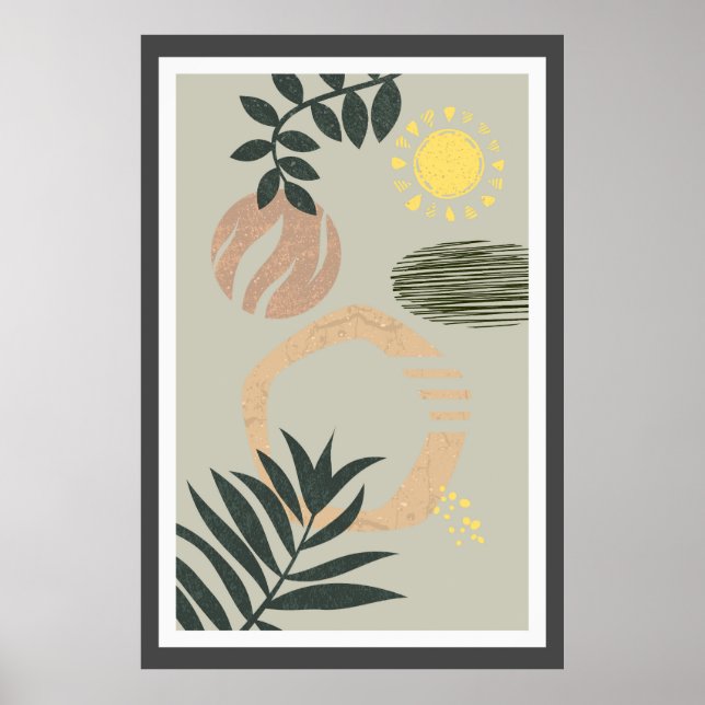 Póster Diseño abstracto de moda (Frente)