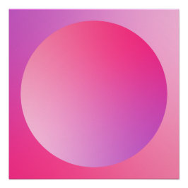 Póster Diseño abstracto de viñeta circular con gradiente