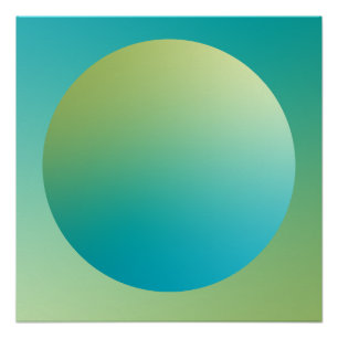 Póster Diseño abstracto de viñeta de círculo con gradient