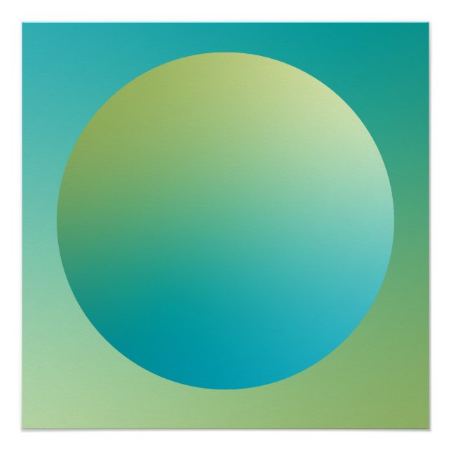 Póster Diseño abstracto de viñeta de círculo con gradient (Anverso)